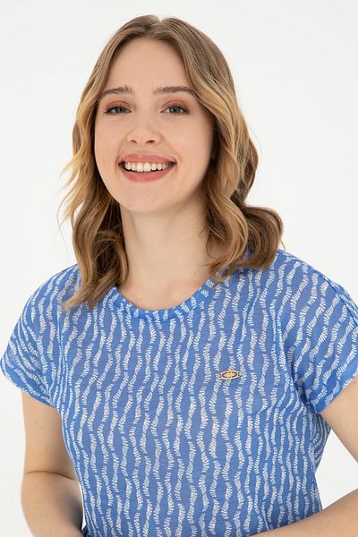 U.S. Polo Assn. Dark Blue Women's T-Shirt - Crew Neck50281790-VR032