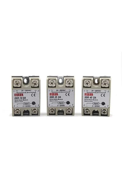 Choice 40da Solid State Relay Ssr-10da Ssr-25da Ssr-40da 10a 25a 40a Actually 3-32v Dc To 24-380v Ac Ssr 10