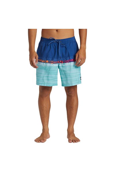 Quiksilver Καθημερινά Wordblock Volley 17 Ανδρικά Μπλε Volley Κοντά Ανδρικά Volley Κοντά