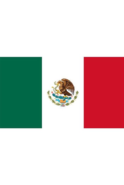 Saturn Masa Üstü Meksika Bayrağı 15x23cm Masa Bayrağı