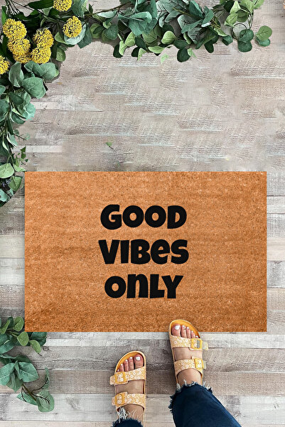 KARMAT Good Vibes Only Door Mat, Decorative Digital Printing Mat