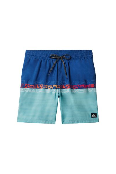Quiksilver Everyday Wordblock Volley 17 Pantaloni scurti de volei albastru pentru bărbați Pantaloni scurti de volei pentru bărbați