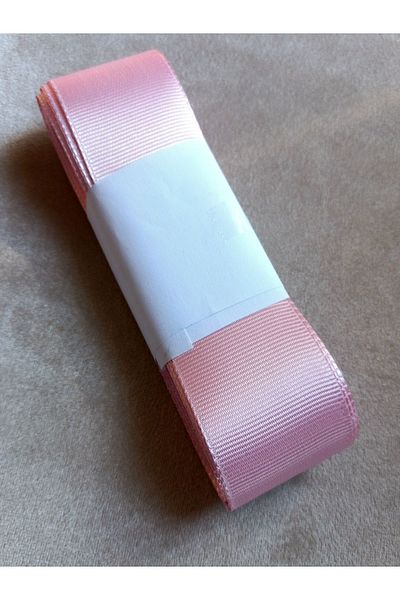 yörük tuhafiye Pink Grosgrain Ribbon - 4 cm 10 Meters One Ball Grosgrain