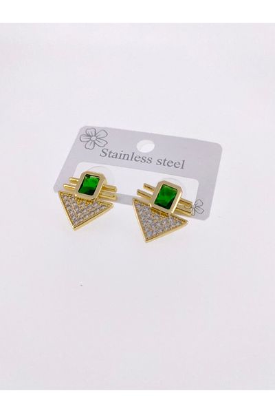 elisitakistory Imported Zircon Stone - 100% Stainless Steel Earrings