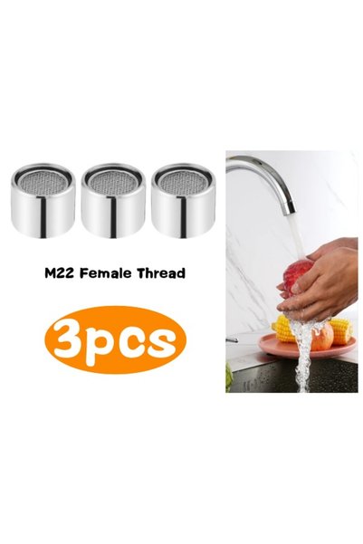 Choice خيط أنثى M22، 3 قطع، خيط M22/M24، صنبور نحاسي موفر للمياه، مهوي صنبور،...