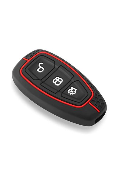 Choice Red Silicone Car Key Case For Ford Puma Grand C Max Focus Mondeo Kuga Fiesta Ecosport Transit Kuga S
