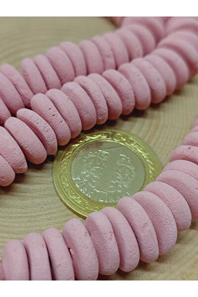 Yasamtohumu 10-12 мм матові керамічні намистини - рожеві пігментовані, 23 см ...