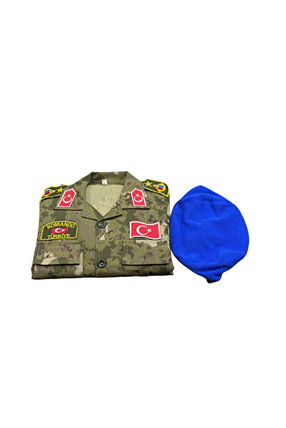KOMANDO PAZARI Children's Military Dress Suit (Shirt, Pants, Beret)