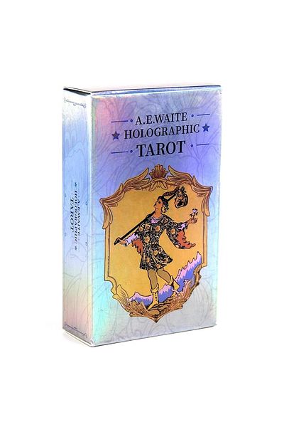 JIMMYTU White 10.3*6cm Magicseer Rainbow Tarot Cards Decks, Tarot Card And Book Sets For Beginners, Holograp
