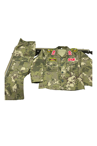 KOMANDO PAZARI Children's Military Dress Suit (Shirt, Pants, Beret)