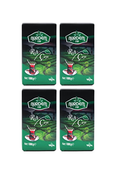 Nurdem Çay Rize Çayı 1000 gr X 4 Adet