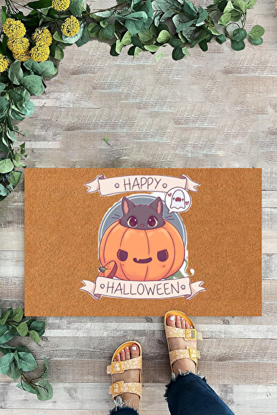 KARMAT Happy Halloween Pumpkin Door Mat