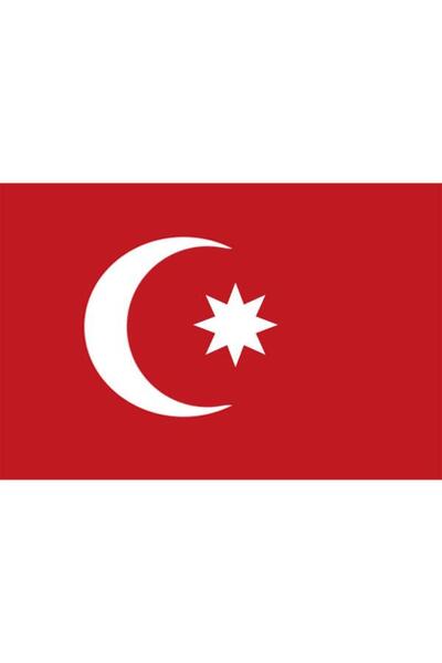 Saturn Masa Üstü Osmanlı Devleti Bayrağı 15x23cm Masa Bayrağı