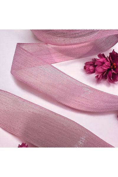 BukiroAtelier Linen Ribbon 5 Meters 2 cm Bow Ribbon