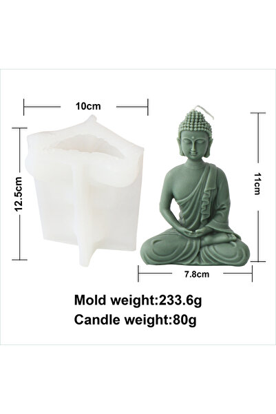 Choice4 قالب بوذا، قالبان من السيليكون لصنع الصابون والشموع، مصنوعان يدويًا م...