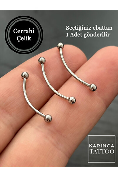 Karınca Piercing En Uzun Piercingler Cerrahi Çelik Surface Nipple Meme Ucu Göğüs Ucu Yanak Kaş Kulak Göbek Piercing