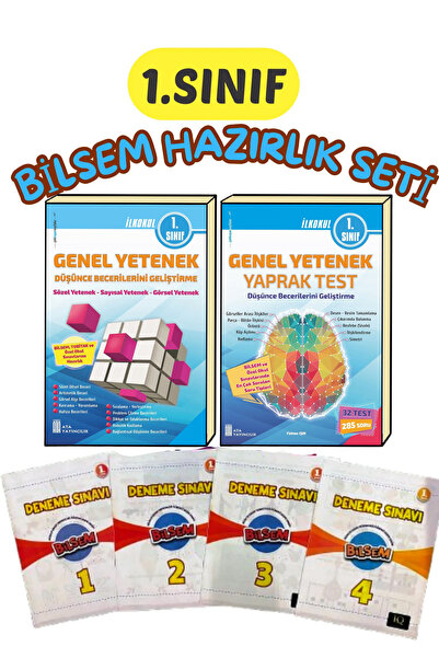 KBY Bilsem 1.sınıf Hazırlık Seti Konu Anlatımlı Soru Çözümlü Ve 4'lü Fasikül ...