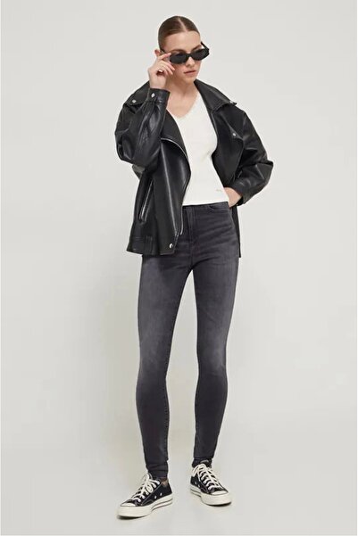 Tommy Hilfiger بنطلون أسود نحيل نسائي