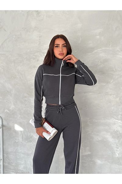 Velista Stripe Detailed Zippered Tracksuit Set