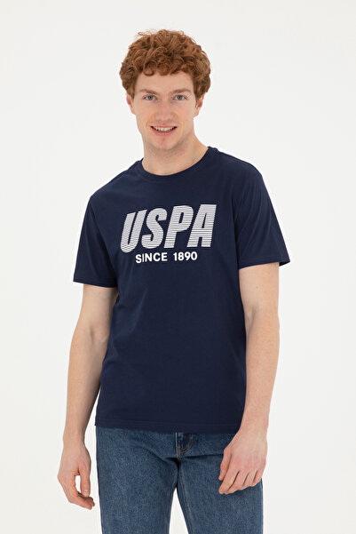 U.S. Polo Assn. Men's Regular Fit Crew Neck Navy Blue T-Shirt 50282027-Vr033