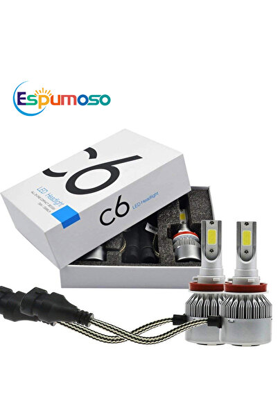QIDEWIN مصباحان LED أبيضان H7-C6، مصباحان LED للسيارات H6 H7 لمصابيح أمامية H...