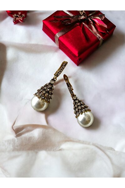 FAYRA ACCESSORIES Salkım Mayorka Inci Küpe