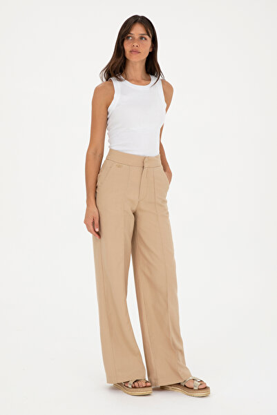 U.S. Polo Assn. Kadın Kum Kanvas Pantolon 50282340-VR085
