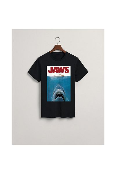 MarkaTurko Tricou cu design special din bumbac pieptănat Jaws 2704-13