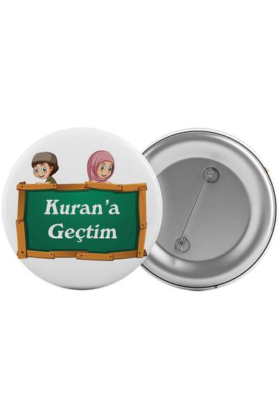 Saturn Kurana Geçtim Çanta Rozeti 20 Adet En Büyük Boy 5.8cm İğneli Broş