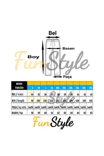 FUNSTYLE Φούτερ Unisex Plus Size Rubber Leg