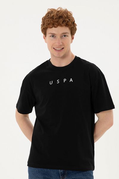 U.S. Polo Assn. Men's Comfort Fit Crew Neck Black T-Shirt 50282029 -Vr046