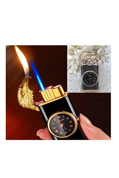 KdrElektronik Yeni Model Saatli timsah çakmak yandan kollu turbo gazlı
