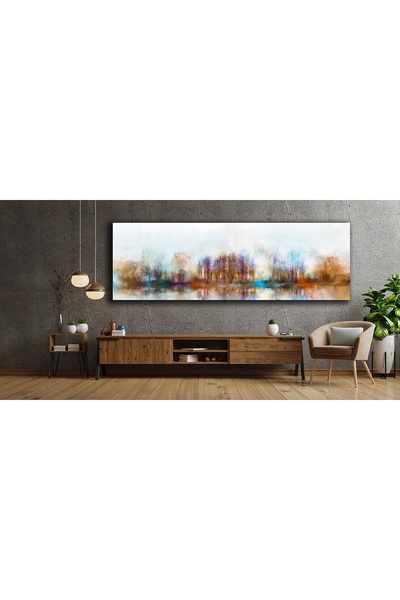 bestablo Panoramik Göl Manzarası Kanvas Tablo