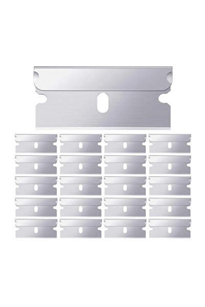 choice2 20Pcs Razor Scraper Blades Plastic Scraper Replacement for Car Sticker Remover Decals Window Glas...