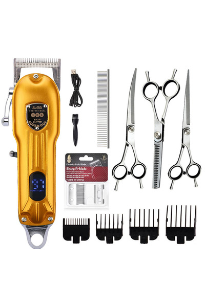 Choice5 JMJ002 Professional Dog Hair Clipper All Metal Rechargeable Pet Trimm...