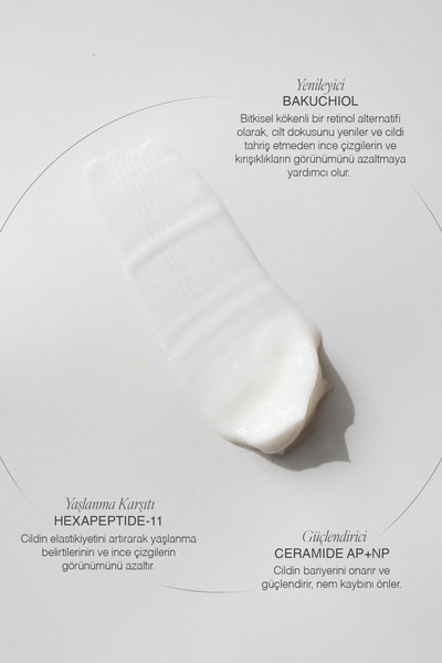 The Skin Edition Organik Sertifikalı Yaşlanma Karşıtı, Bariyer Onarıcı Yüz Kremi 50 ml | Bakuchiol, Peptid, Ceramide