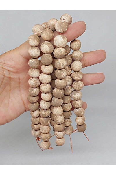 Yasamtohumu Smeđe pigmentirane mat keramičke perle, niz 10-12mm/24cm (54180)