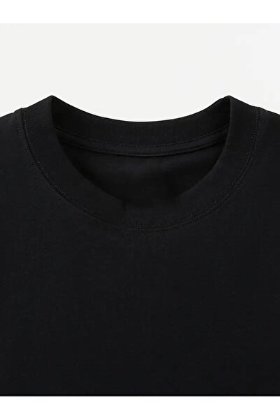 Touz Moda Music is My Life Unisex Μαύρο Oversize μπλουζάκι