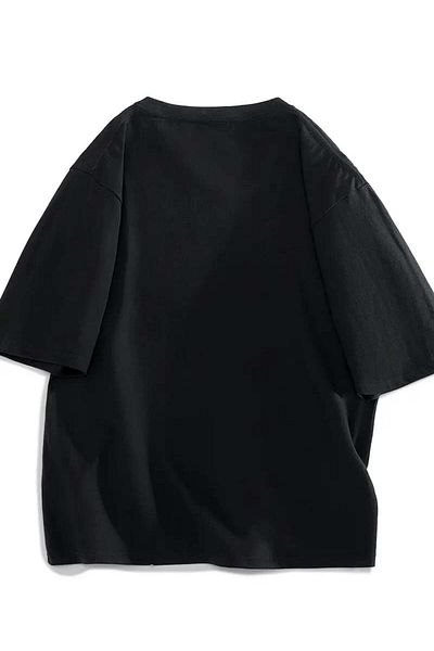 Touz Moda Μπλουζάκι Capybara Unisex Μαύρο Oversize