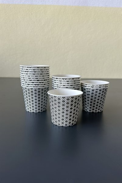 ayliz plast&ambalaj 50 Pieces 6.5 Oz Paper Cup Patterned Unscented 1st Quality