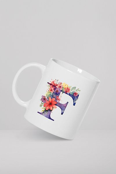 feinas Letters Porcelain Mug Cup