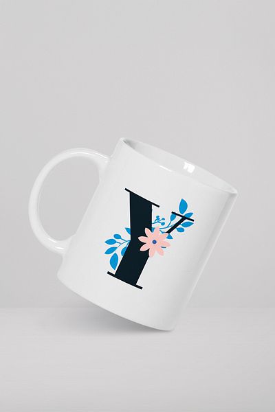 feinas Letters Porcelain Mug Cup