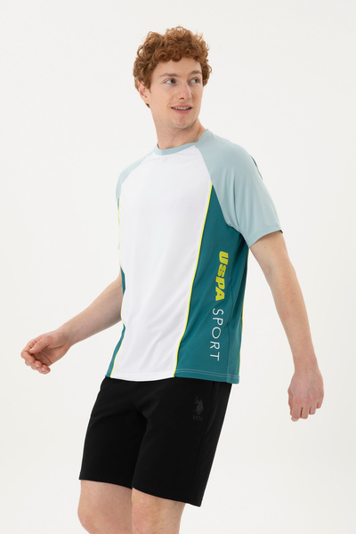 U.S. Polo Assn. Erkek Koyu Yeşil Tişört 50282484-VR101