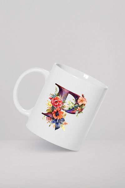 feinas Letters Porcelain Mug Cup