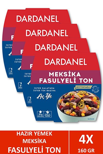 Dardanel Aç Ye Meksika Fasulyeli Ton Balığı 160 gr X 4 Adet