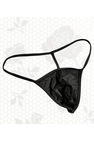 ŞAHANE İÇ GİYİM Emsay Store Fancy See-Through Sexy Tulle Men's String