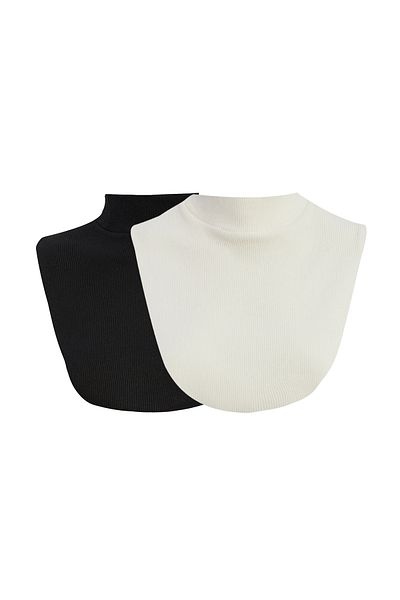 Cool & Sexy Dámský Ecru-Black Falešný límec Neck Collar Xl2041