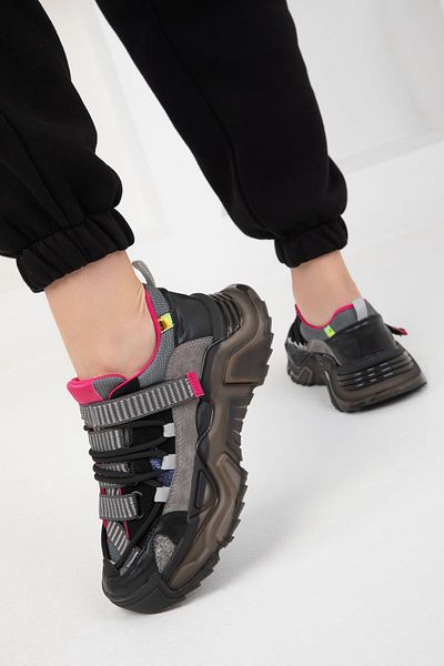 SOHO Black-Smoked Women's Sneaker 19660