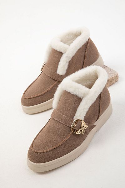 SOHO Mink Suede Women's Boots - 19926 Model Bootie