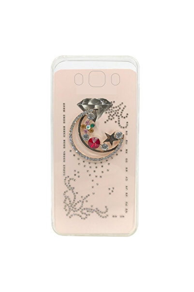 Nettech Samsung Galaxy J510 J5 2016 Uyumlu Taşlı Seri Arka Koruma Kılıf